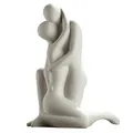 Produktbild: Gilde Skulptur Francis Paar 'Du & Ich', Höhe 31 cm, Creme-weiß