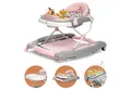 Produktbild: Bronea Lauflernhilfe 4in1 Gehfrei Baby Lauflernwagen Schaukel Lauflernhilfe Babywalker Rosa, Im nu - auf Knopfdruck - zum Schaukel, Widerstand Reifen einstellbar
