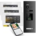 Produktbild: Balter EVO-HD Video Türsprechanlage mit Fingerprint, Video Türklingel, Smartphone App,1 Familienhaus, 3X 7 Zoll Monitore, Türklingel mit Kamera Full HD, 2 Draht Bus, 175° Weitwinkel, RFID,1080P