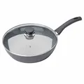 Produktbild: BALLARINI Bari Granitium Pfanne mit Deckel, Antihaftbeschichtung, Induktionsgeeignet, Mit Temperaturkontrolle, 28 cm, Aluminium