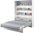 Produktbild: Wandklappbett Bed Concept 160x200 Schrankbett Vertikal Wandbett Gästebett Weiß