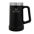 Produktbild: Stanley Adventure Vacuum Stein 709 ml - Thermobecher Mit Henkel Hält Bier Für 7 Stunden Kalt - Vintage-Inspirierte Thermo Bierkrug - Spülmaschinenfest - Matte Black