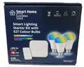 Produktbild: Livarno home Smart Lighting Starter Kit Zigbee Gateway Fernbedienung 3x E27 RGBW