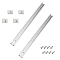 Produktbild: Umelee T-Schiene 400mm 2 Stück, Aluminiumlegierung T Track, T Nut Schiene, Mitra Track Jig Fixture Slot für Holzbearbeitung mit M6 Schiebern 2 Stück, M8 Schieber 2 Stück, Schrauben 8 Stück