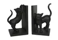 Produktbild: Buchstütze Katzen 2 Stück Buchständer Buchhalter Schwarz