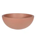 Produktbild: Spetebo Kunststoff Pflanzschale rund Terracotta - 39 cm - Blumenkübel aus recyceltem Material - Pflanz Schale Topf Übertopf rund für Garten Terrasse Balkon