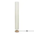 Produktbild: Paco Home Stehleuchte Wohnzimmer Stehlampe LED Stoffschirmlampe Lampenschirm E27 Holz Modern Uni Bambus Bodenlampe