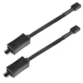 Produktbild: SilverStone SST-CPF05 - 2x 10cm PWM Lüfter Reduktionskabel, schwarz gesleevt