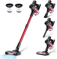 Produktbild: Kabelloser Staubsauger 4-in-1 LED Akku Staubsauger 2-Stufen Anti-Verwicklung ...