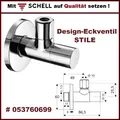 Produktbild: Schell 053760699 Stile Design Eckventil mit Regulierfunktion 1/2 AG x 3/8 AG