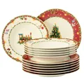 Produktbild: Seltmann Weiden Marie-Luise Weihnachtsnostalgie Tafelservice 12-tlg. Marie-Luise Weihnachtsnostalgie 001.756797