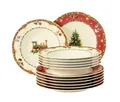 Produktbild: Seltmann Weiden Tafelservice Seltmann Weiden Marie Luise Weihnachtsnostalgie Tafelservice 12tlg., 6 Personen, Porzellan