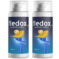Produktbild: 2x Fledox Forte Creme 100ml - Massagecreme Bernstein & Hyaluron - Original Set