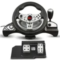 Produktbild: Gaming Rennlenkrad Bremspedal Pedalstation Lenkradkabels Lendkrad Gas und Bremse