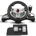 Produktbild: RS700 Gaming Rennlenkrad 270° Lenkbereich Ganghebel Gas und Bremspedal Vibrat...