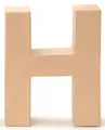 Produktbild: Papp Buchstabe H 17,5x5,5cm Alphabet Initialien Deko PappArt Druckbuchstabe