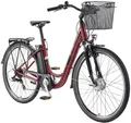 Produktbild: Telefunken E-Bike Cityrad Multitalent RC822, 7 Gang Shimano Tourney Schaltwerk, Kettenschaltung, Frontmotor, 531,3 Wh, (2 V-Bremsen, Beleuchtung, Straßenzulassung, ca. 100 km Reichweite), Elektrofahrrad, Damen Herren, 28 Zoll, 36,9 V, 531,3 Wh Akku, Pedelec