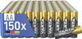 Produktbild: VARTA Batterien AA, 150 Stück, Power on Demand, Alkaline, 1,5V, Vorratspack, smart, flexibel, leistungsstark, ideal für Computerzubehör, Smart Home Geräte, Made in Germany