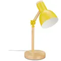 Produktbild: Relaxdays Schreibtischlampe, Mehrfarbig, Holz, Metall, Kunststoff, 14.5x45.5x14.5 cm, Lampen & Leuchten, Innenbeleuchtung, Tischlampen, Tischlampen