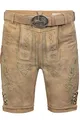 Produktbild: Edelnice Trachtenmode Kurze Wildbock Trachten Lederhose Adam inkl. Trachtengürtel aus Ziegenleder Gr. 44-64 (60)