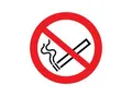 Produktbild: SafetyMarking Verbotsschild Folie D50 mm Rauchen verboten 6 Stk.pro Bogen ; wolk (30.A6005)