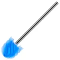 Produktbild: LOOMAID Silikon WC-Bürste mit Lotuseffekt – Made in Germany – Ersatz Klobürste, Toilettenbürste (Blau)
