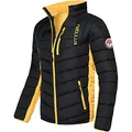Produktbild: Nebulus Herren Jacke GRAFFITY, warme Outdoorjacke, praktische & vielseitige Übergangs- & Winterjacke, schwarz-gelb - S