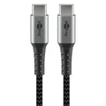Produktbild: goobay USB C Kabel 2,0 m schwarz, grau, 1 St.