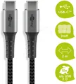 Produktbild: GOOBAY 49303 - Sync- & Ladekabel, USB-C > C, 2,0 m,Textil, schwarz