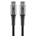 Produktbild: goobay USB C Kabel 2,0 m schwarz, grau, 1 St.