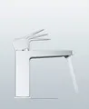 Produktbild: Duravit Manhattan Einhebel-Waschtischmischer, Ausladung 129 mm, mit Ablaufgarnitur, MH1020001010