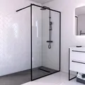Produktbild: Aurlane Glasdusche Factory Walk-In Black 120 cm x 200 cm