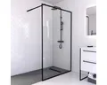 Produktbild: Walk In Aurlane 120 cm Profil schwarz Klarglas Reversibel