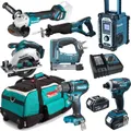 Produktbild: Makita DST221Z Akku Tacker Combo Kit - 18V Set inkl. DGA511 DJR186 DMR107 +++