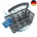 Produktbild: Besteckkorb für Spülmaschine 240 x 140 mm in Grau I Universal Spülmaschinenkorb