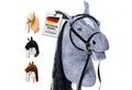 Produktbild: Hoofly Steckenpferd Hoofly® Hobby Horse Pferde Set mit Trense und Schraubstab in 4 Designs, (mit Trense & Schraubstab, hobby horsing, Stockpferd), Abschraubbarer Stab