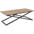 Produktbild: Modante Couchtisch, Schwarz, Akazie, Holz, Metall, Akazie, massiv, rechteckig, X-Form, 61x46x122 cm, abnehmbares Tablett, Wohnzimmer, Wohnzimmertische, Couchtische, Couchtische Metall