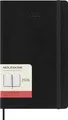Produktbild: Moleskine Tagesplaner, Tageskalender 2026 12 Monate, Mit Weichem Einband und Elastischem Verschluss, Großformat 13x21, Farbe Schwarz