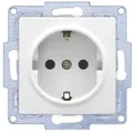 Produktbild: Günsan VISAGE + MODERNA Modul Steckdose Schutzkontakt Weiss