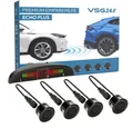 Produktbild: VSG24 Premium Einparkhilfe ECHO PLUS VORNE Display Parkhilfe zum nachrüsten Rückfahrkamera (Rückfahrwarner mit Display & 4 Sensoren Stecksystem Nachrüstsatz PDC)