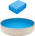 Produktbild: VEVOR runde Poolauskleidung, Durchmesser 460x120 cm, Vinylauskleidung, verschleißfest, geeignet für oberirdische Schwimmbecken mit einer Wandhöhe von 120 cm