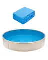 Produktbild: VEVOR Runde Poolfolie, φ 460x120 cm, Innenfolie, Ersatzfolie, Innenhülle, Schwimmbadfolie, Unibead-Stil Standard-Vinylfolie, verschleißfest, für Aufstellpools mit 120 cm Wandhöhe, einfarbig