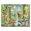 Produktbild: Selecta Larsen Puzzle Tiere – Europäische Wälder, 40 Teile.