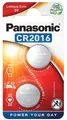 Produktbild: Panasonic CR2016 3V Lithium-Knopfzelle, 2 Stück.