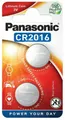 Produktbild: 2 x Panasonic CR 2016 3V - 1 x 2er Blister Batterie Lithium Knopfzelle 90mAh