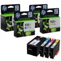 Produktbild: HP 934XL + 935XL(X4E14AE) schwarz, cyan, magenta, gelb Druckerpatronen, 4er-Set
