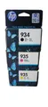 Produktbild: 3er Orig. HP 934 + 935 Tintenpatronen 6ZC72AE Set OfficeJet 6812 6815 6820 6825