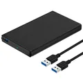 Produktbild: SABRENT Aluminium Festplattengehäuse 2,5 Zoll, SSD HDD SATA zu USB 3.2x1 Gehäuse (EC-UK30)