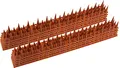 Produktbild: ChiliTec Vogelabwehr Taubenabwehr Spikes Tierabwehr 4 Meter Witterungsbeständig 10 x 40 cm 3-reihig flexibel Kunststoff
