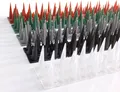 Produktbild: Taubenabwehr Spikes 10er Set Kunststoff, 400x42x36mm, Ziegelrot